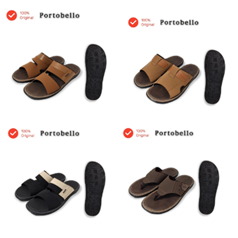 sandal pria slop jepit kasual portobello