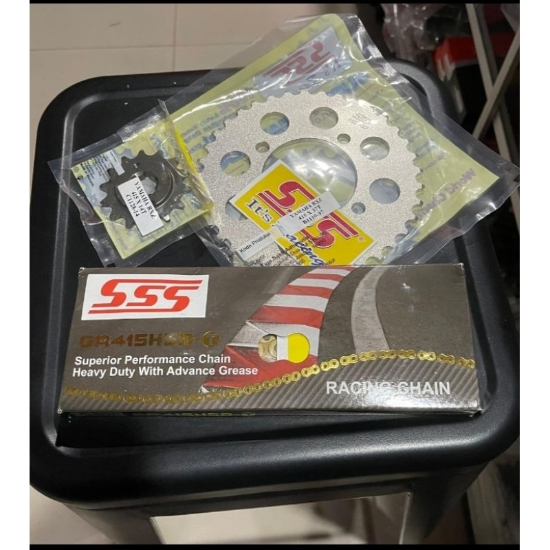 gear set sss 415 rantai HSBT racing Yamaha fizr, Jupiter