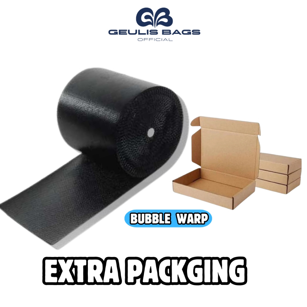 

extra packing biar makin aman bubblewrap kardus
