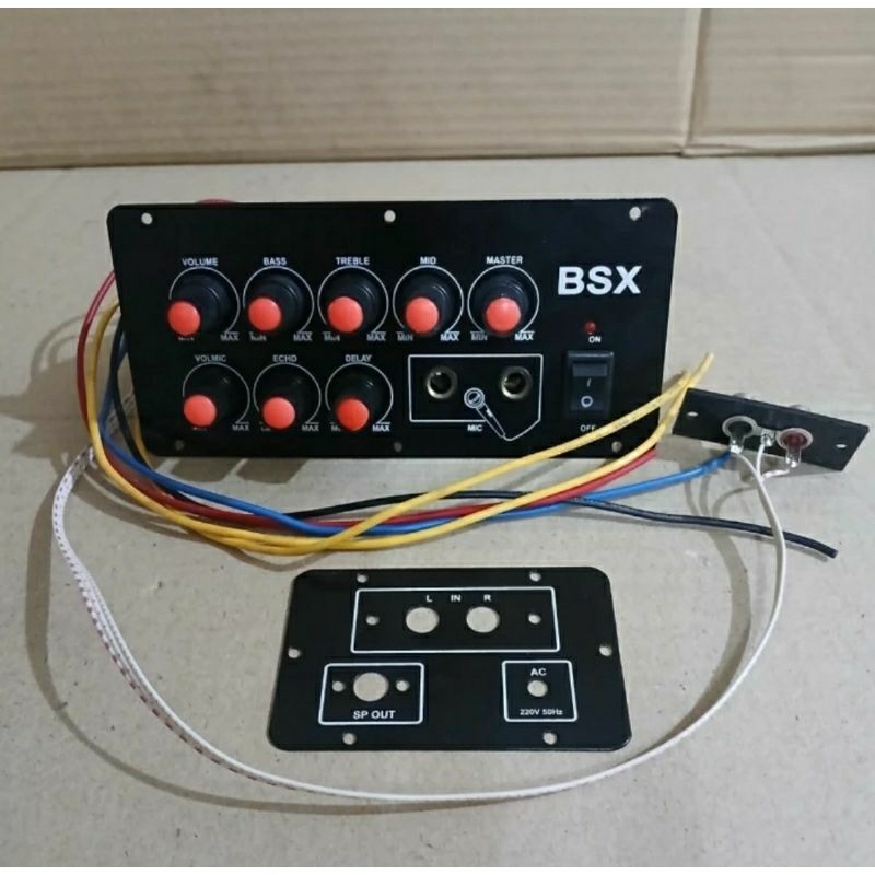KIT AMPLIFIER SPEAKER AKTIF 120W MONO 2 MIC ECHO TIP 41C - 42C ST BSX PANEL