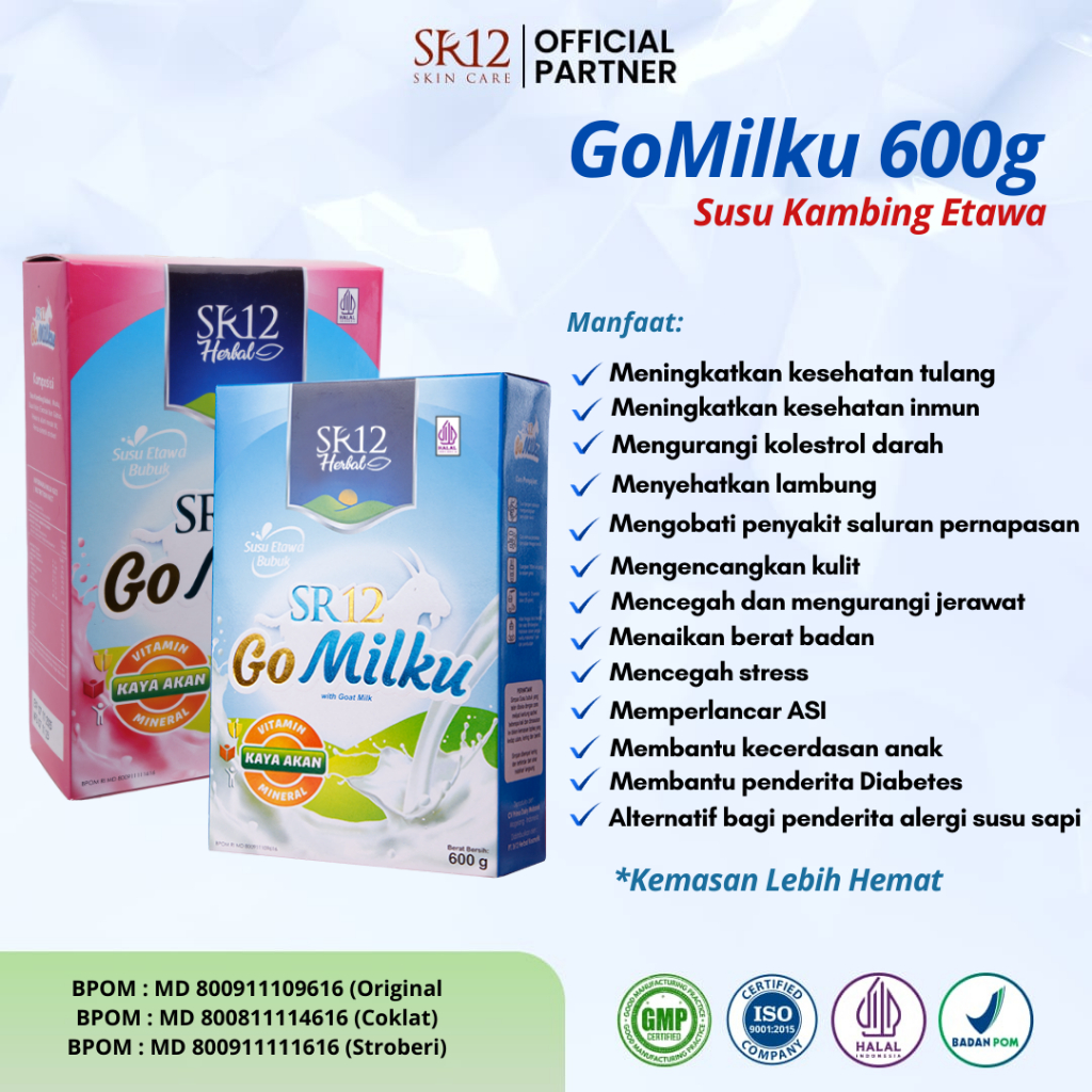 

SUSU GOMILKU SR12 VARIAN GOLD , ORI, COKLAT, STRAWBERRY 600 GR