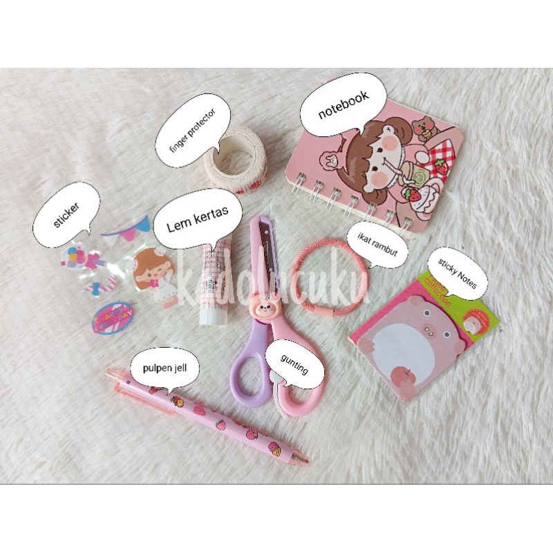 

Termurah paket hampers/kado lucu unik gemes anak sekolah