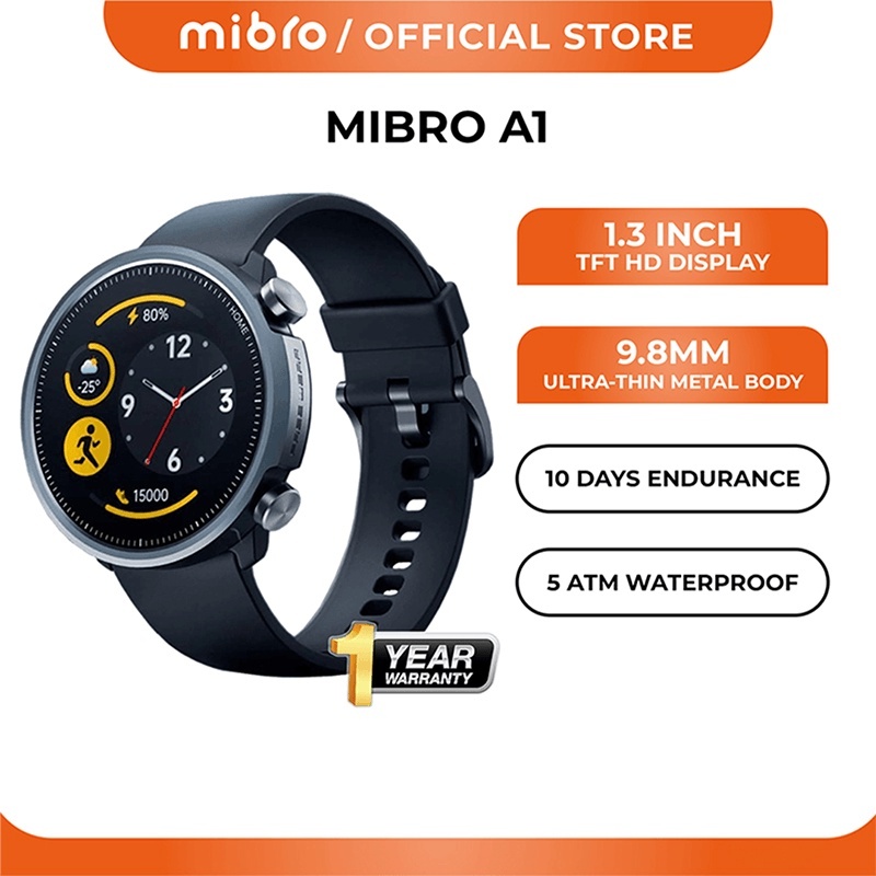 Mibro Official A1/A2 Fashion Smartwatch Jam Tangan Pintar Ketahanan Air Pengingat Kesehatan