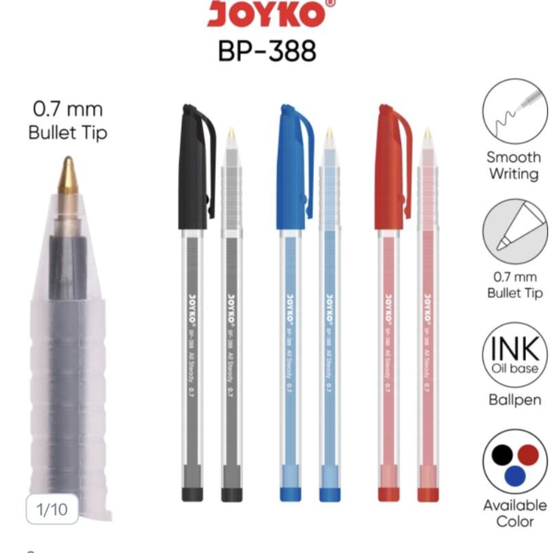 

Pulpen All Steandy 0,7mm Joyko bp-388 (1pcs)