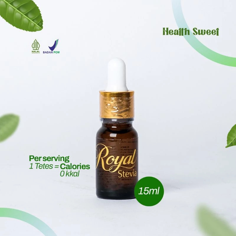 

Royal Stevia Pemanis Nol Kalori 10 ml Botol Kaca BPOM