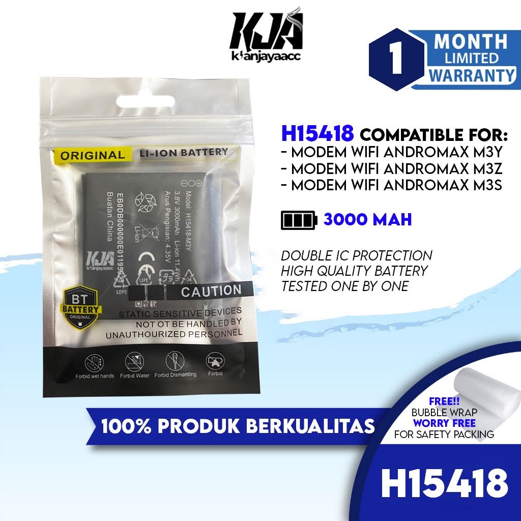 Baterai Modem Smartfren MIFI Andromax M3Y, M3Z, M3S, H15418 Original OEM Wifi Batrai, Batre, Battery
