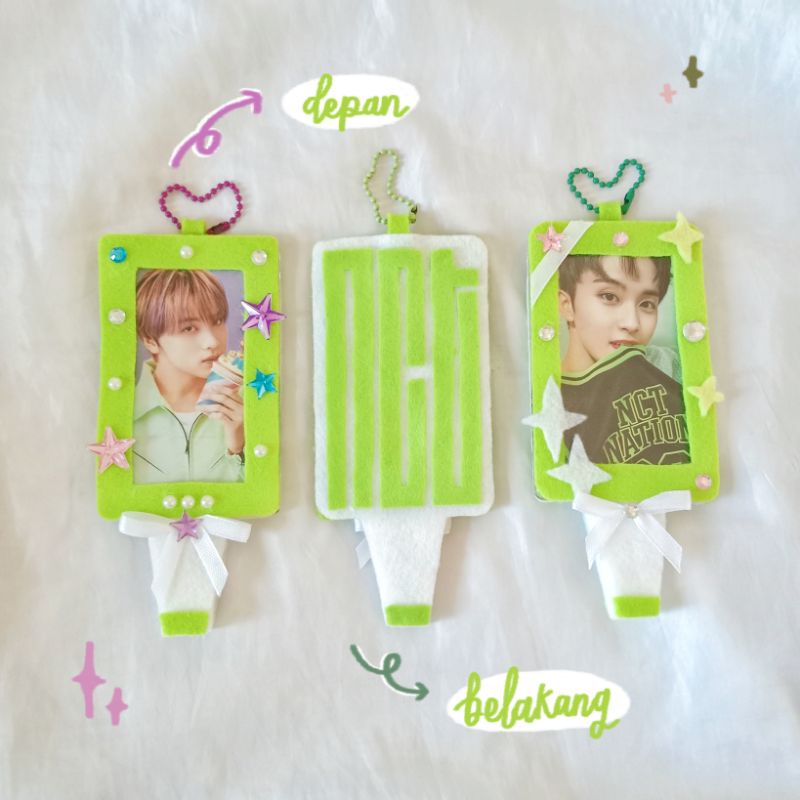felt photocard holder deco nct version