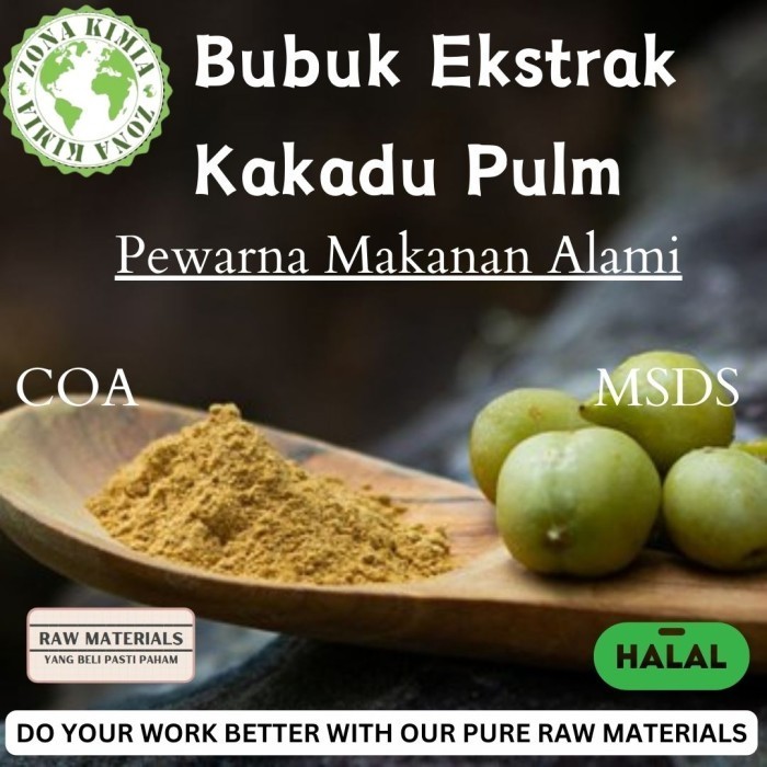 

Original Kakadu Powder 50gr / Bubuk Ekstrak Kakadu Plum Bubuk Pewarna Makanan Alami Bernutrisi Tinggi