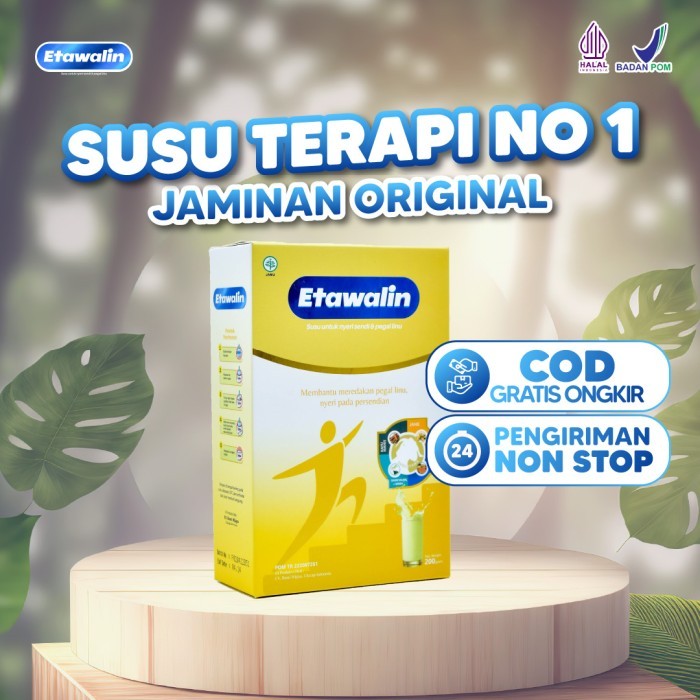 

Etawalin Kemasan Box 200 gr - Susu Etawa dan Rempah - Khasiat Meredakan Pegal Linu - Pelihara Kesehatan Tulang dan Sendi