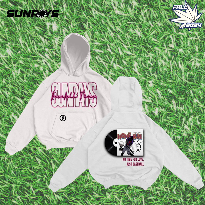 BASEBALL TIME - HOODIE WITH BOXY CUT