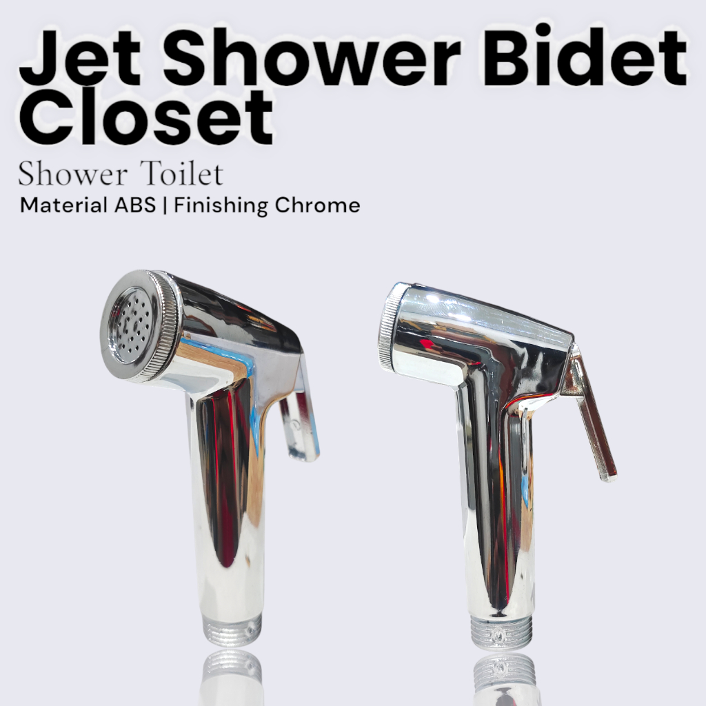 Kepala Jet Shower Toilet Semprotan WC Duduk Shower Cebok Kloset Duduk Semprotan WC PVC Dudukan Murah