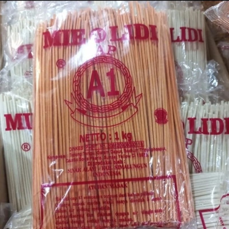 

Mie Lidi Cap A1 Warna Kuning Kemerahan/Mie Gandum 1bks (1 kg)