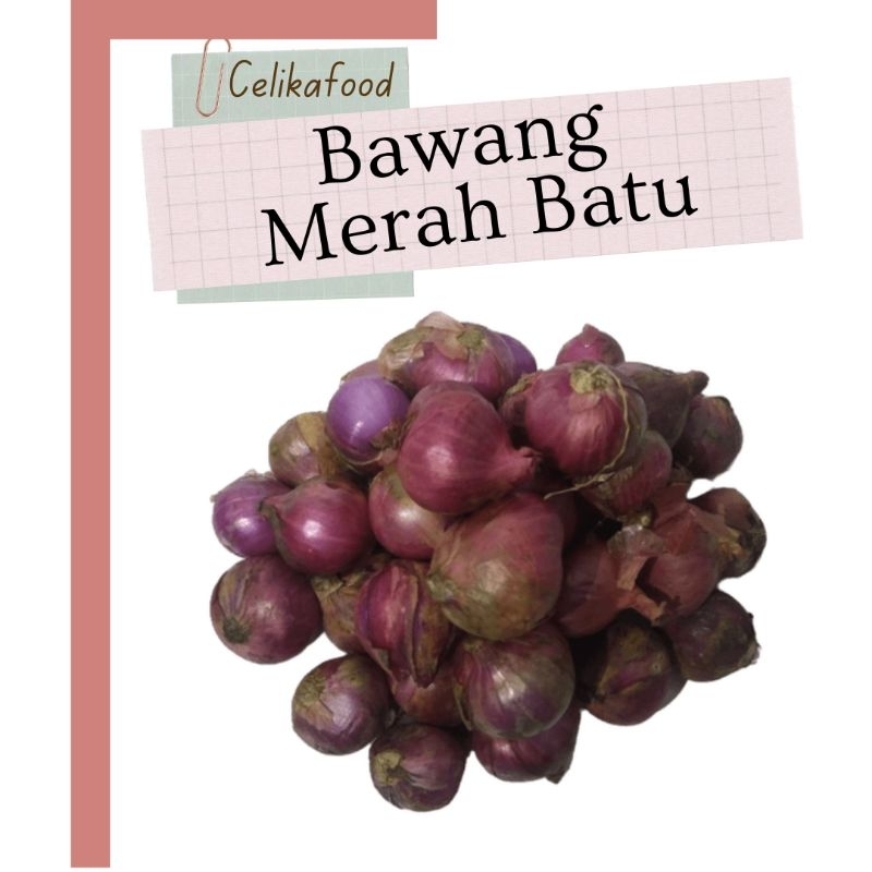 

Bawang Merah Besar Batu 100 gr Red Onion Shallot Rempah Buah Sayur