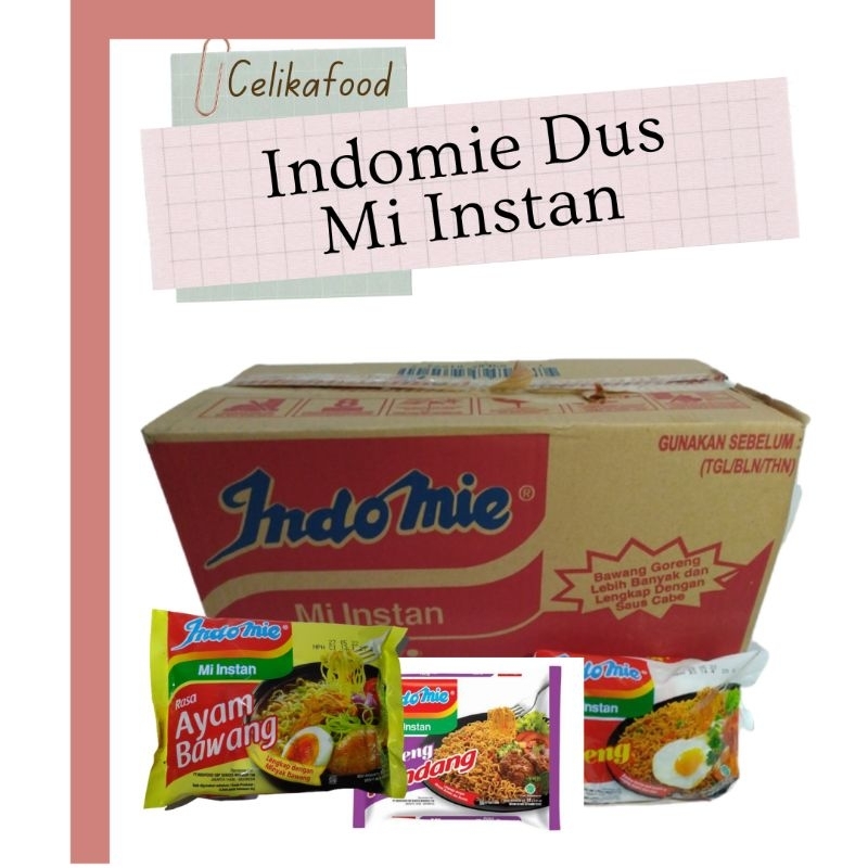 

Indomie Dus Ayam Bawang Soto Goreng Mi Instan Kuah Mie Kering 40 Pcs