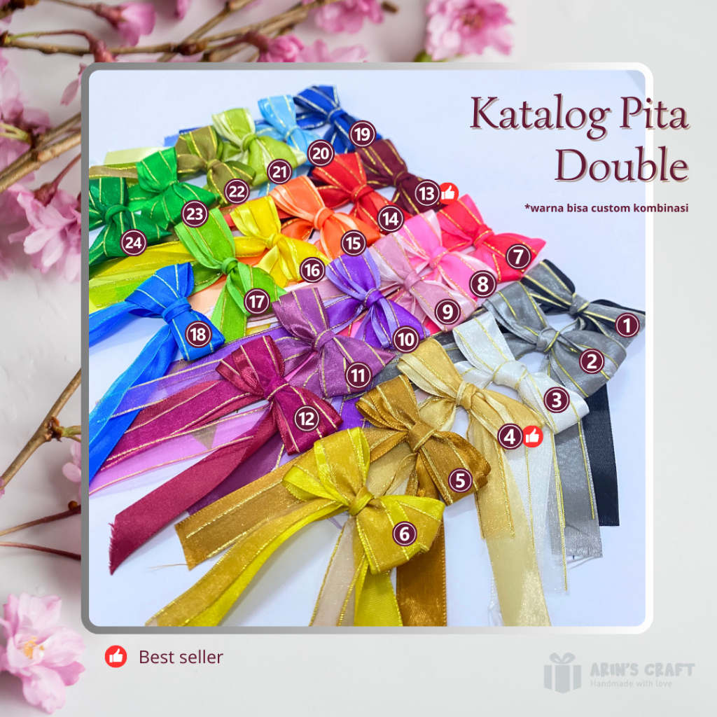 

Pita Jadi / Pita Hampers / Pita Elegant / Pita Sovenir / Pita Hangtag / Pita Season / Pita Kado