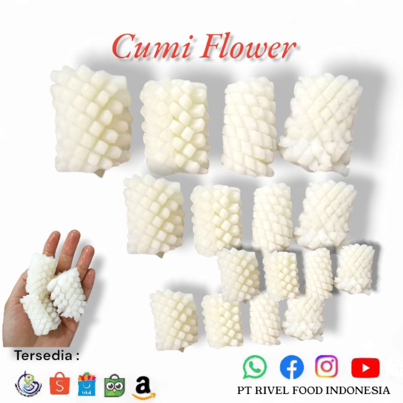 

Cumi Flower Frozen 1kg - Squid Flower Premium