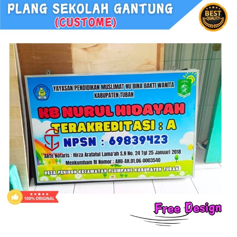 

PLANG SEKOLAH / YAYASAN / UKS / GUDEP GANTUNG