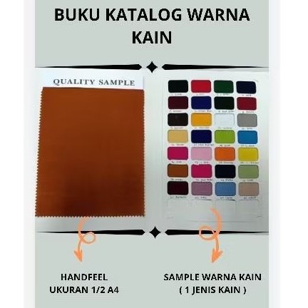 Buku Katalog Warna Kain