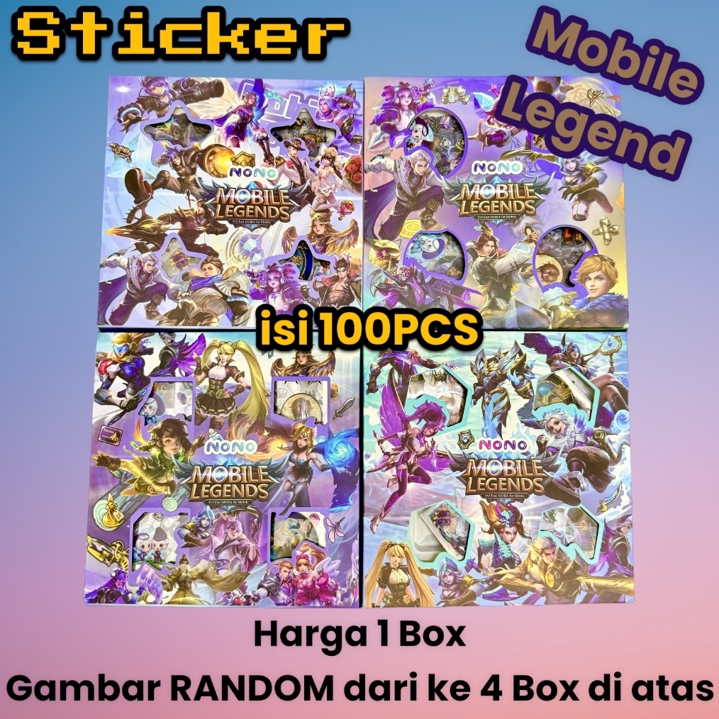 

Hadiah Gratis Untuk Semua Sticker NONO Mobile Legends MOLE Stiker Anak Viral Mobile Legend lucu Box isi 1Pcs A119