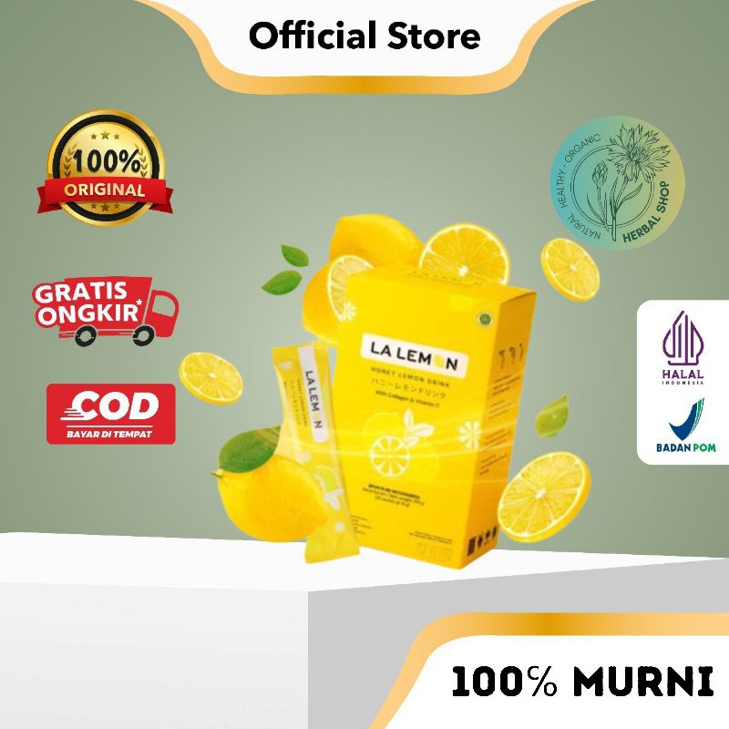 Lalemon Fiber Lemon Drink With Collagen Dan Vitamin C