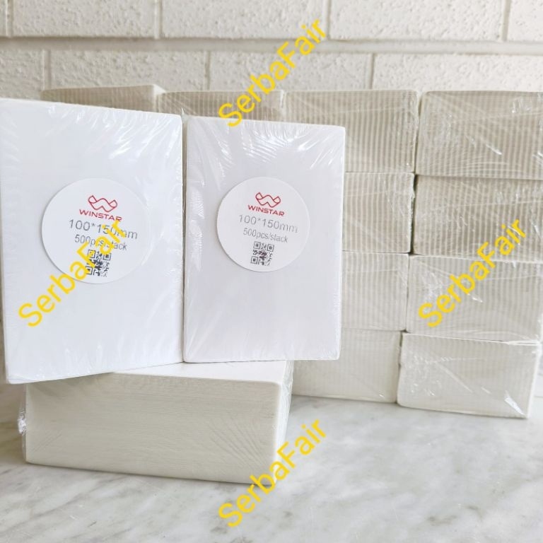

KODE V85Y Kertas Sticker Label Thermal Resi 1x15MM A6 Lipat ISI 5 WINSTAR PREMIUM SPEC