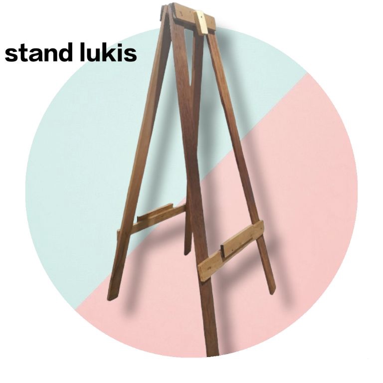 

KODE B9Y Stand lukis bulak balik dudukan buat melukis Uk 3x4 33x5cm