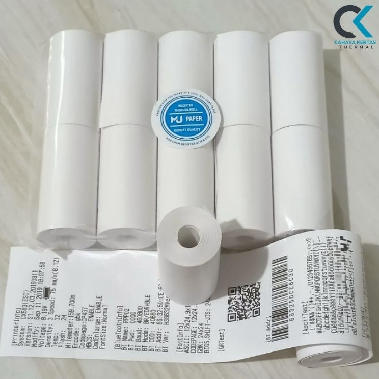 

Ready Terheboh Kertas Kasir Thermal Edc Bluetooth 57X3 Print Register Paket 1 Roll 1 Pack