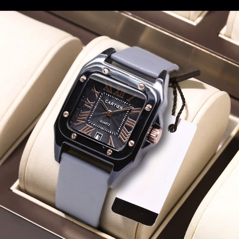 Jam tangan cartier Tali kulit