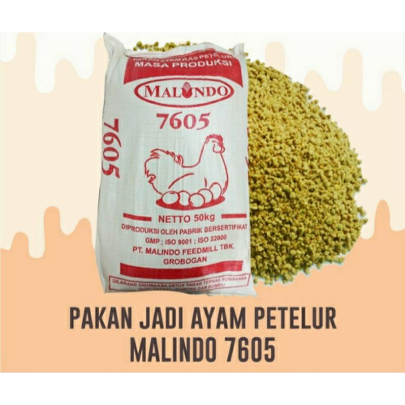 Malindo 7605 Pakan Pur Ayam Petelur 1kg