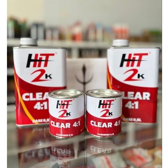 Clear Tanuri Hit 2K 4:1 1 Liter // Tanuri Hit Clear 2K 410 1 ltr // Vernish Tanuri Hit 2K Clear 410 