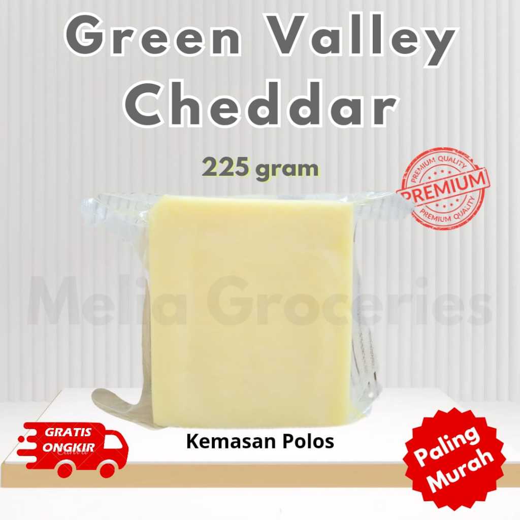 

GREEN VALLEY BLOCK CHEDDAR CHEESE 225GR