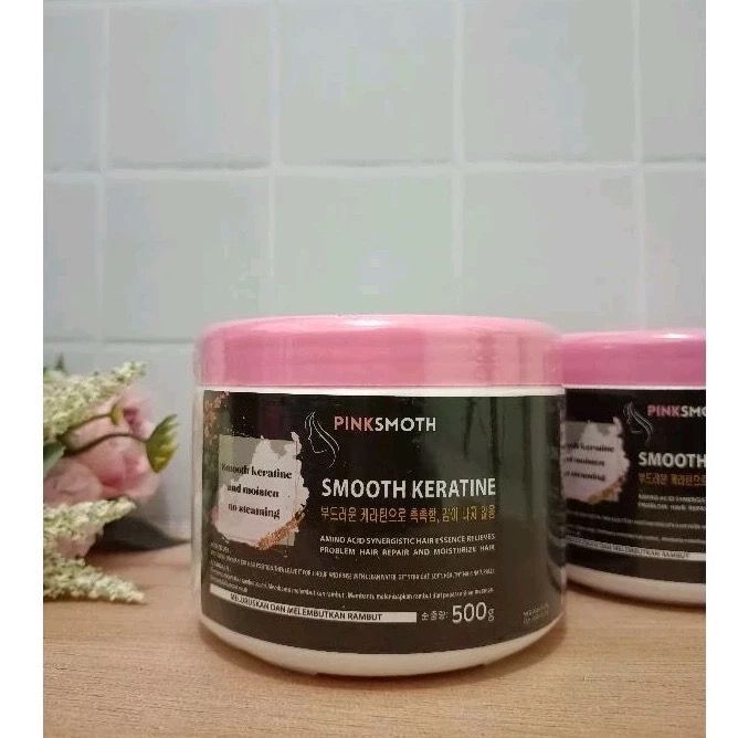 JAUHARE05 PINKSMOTH SMOOTHING PELURUS TANPA CATOK KOREA 500ml