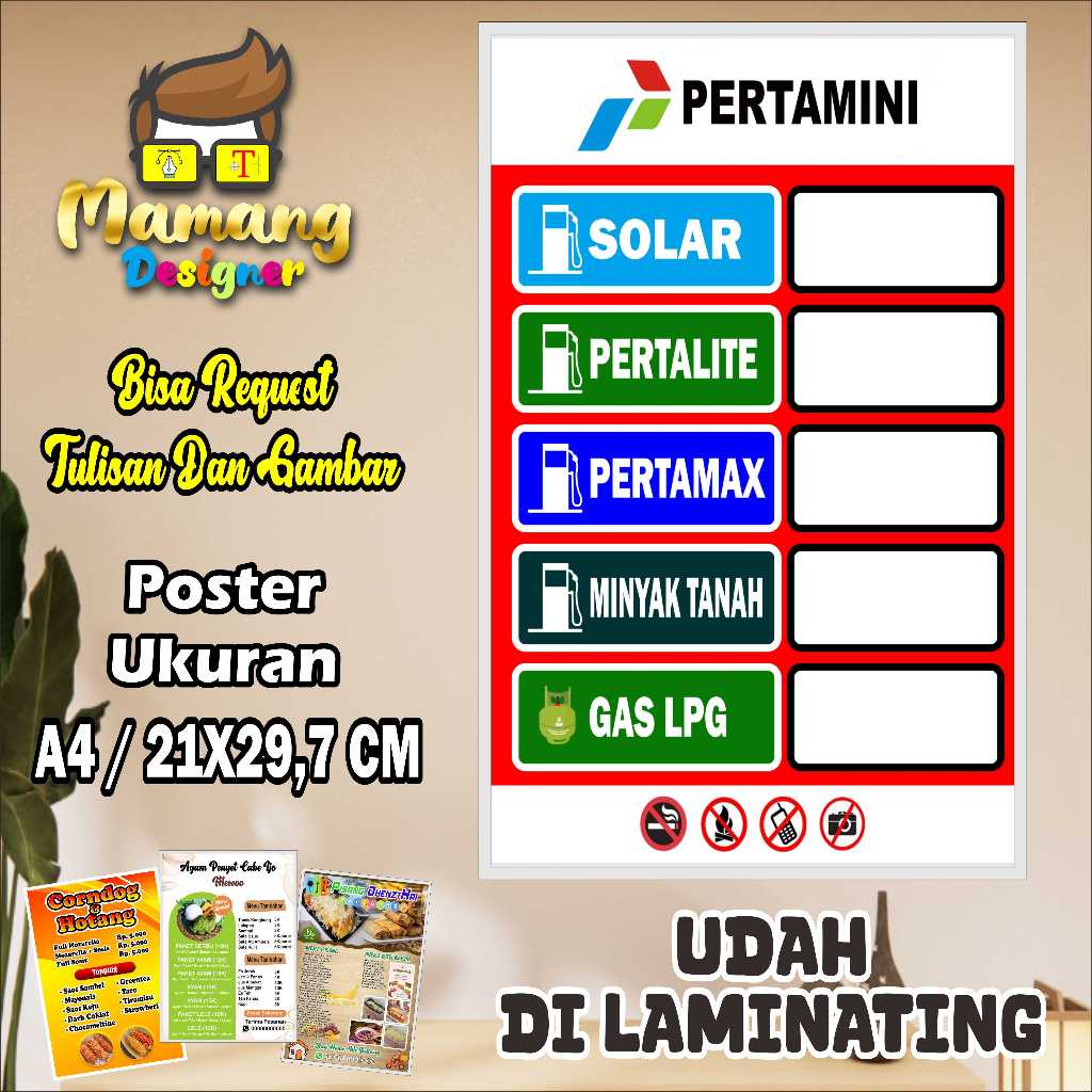 

Cetak Poster List Harga Pertamini Atau Pom Mini bb