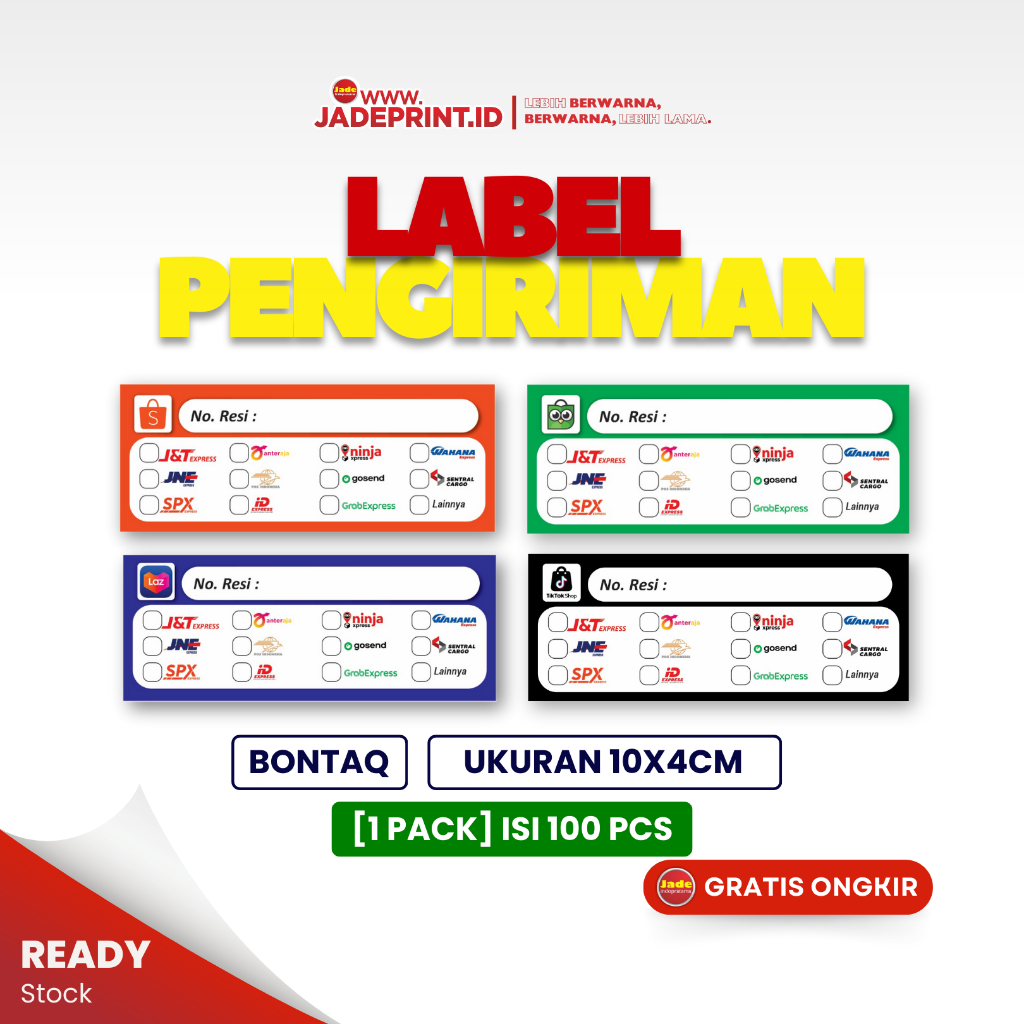

[STICKER LABEL EKSPEDISI] Stiker Pengiriman Sticker Ekspedisi 10x4cm Stiker Label Pengiririman