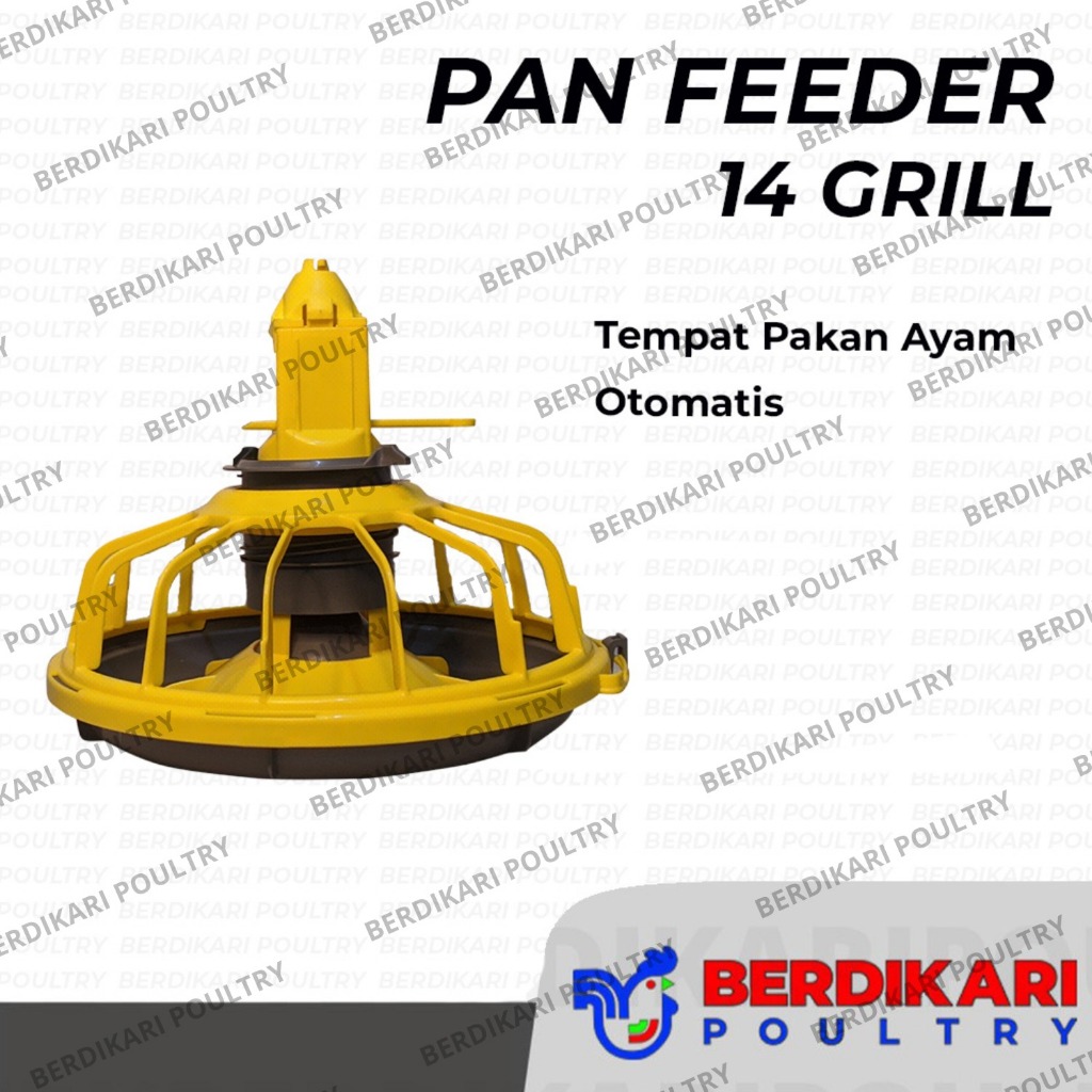 Pan Feeder 14 Lopang / Pan Feeder 14 Lubang / Pan Feeder 14 Grill / Tempat Pakan Ayam Otomatis / Tem
