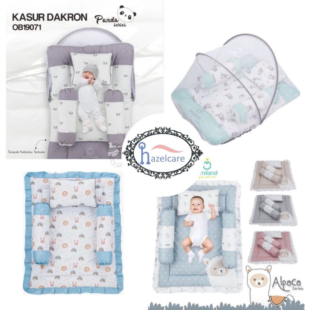 *HAZELCARE* OMILAND Kasur Bayi Dakron Lipat Kelambu / Matras Set / Sleeping Bag Selimut Bayi