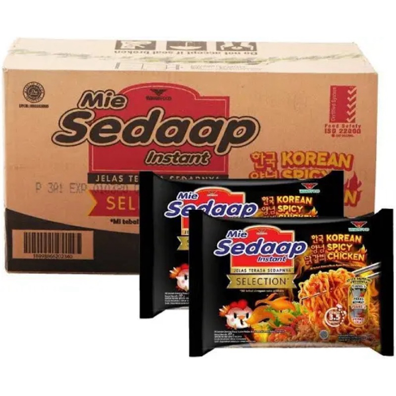 

MIE SEDAP SELECTION KOREAN SPICY CHICKEN 87 GR / 1 DUS ISI 40 BKS
