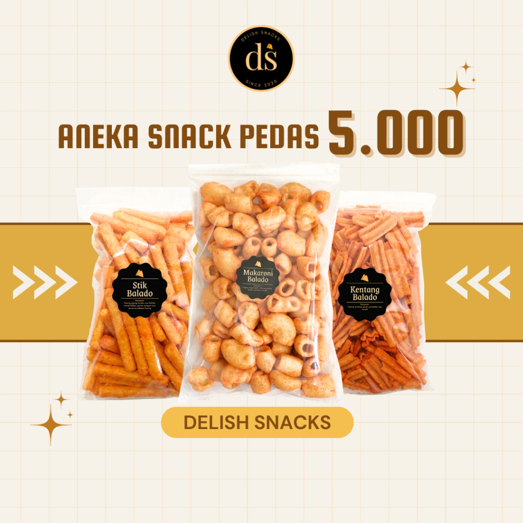 

[DELISH SNACKS] Aneka Snack Serba Pedas 5 Ribu 5rb / Camilan Cemilan Jajanan Pedes Gurih
