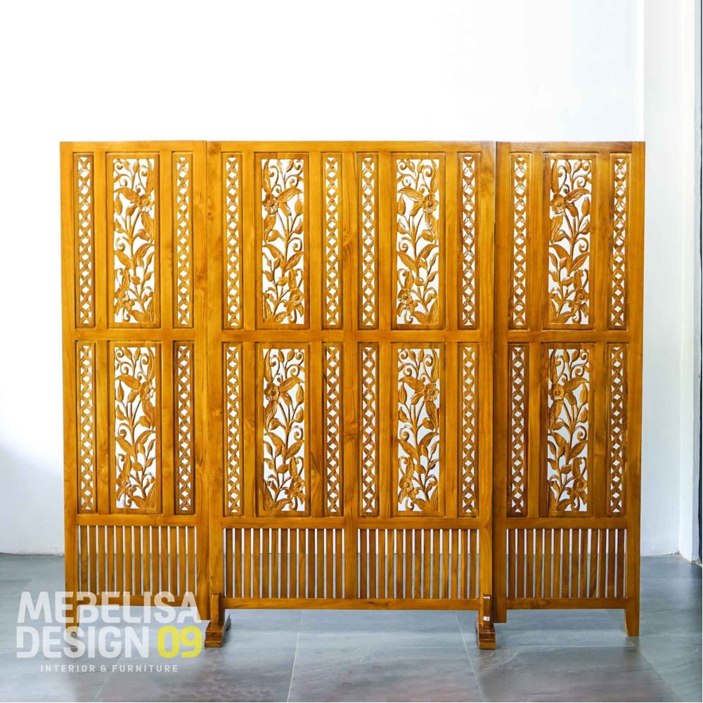 Sketsel Penyekat Ruangan Ukiran Jepara Kayu Jati