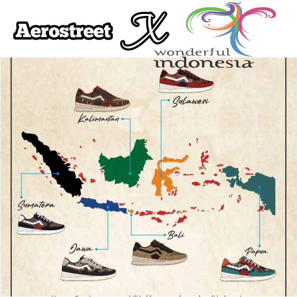 Aerostreet x Wonderfull Indonesia - Aerostreet Nusantara - Sepatu Aerostreet
