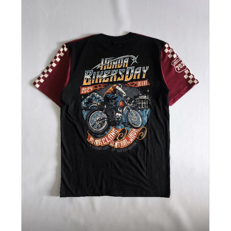 Kaos Honda Bikers Day 2024 Jawa Tengah Maroon