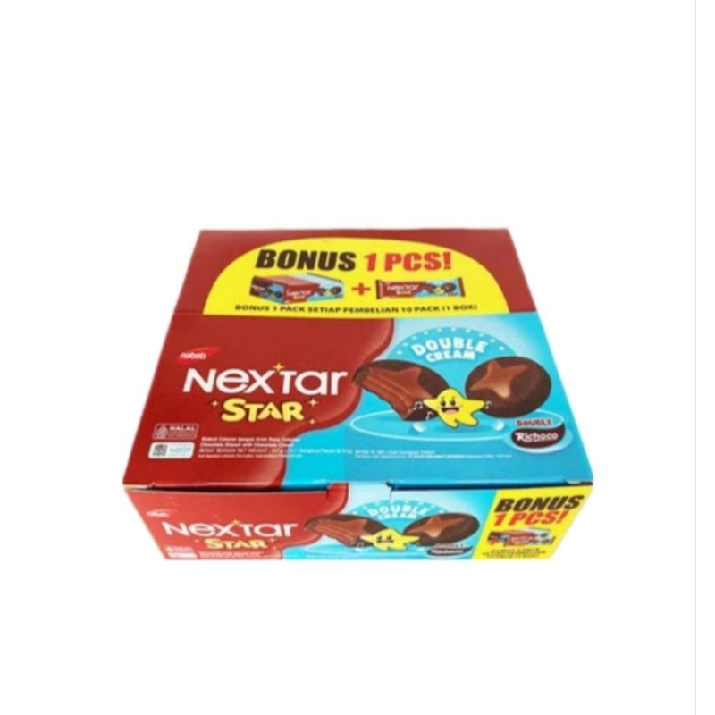 

Nabati Nextar Star Cookies Double Cream Double Richoco (1 box/10 pcs)