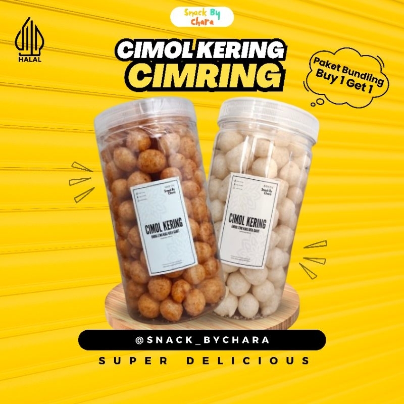 

Cimol Kering/Endog Lewo (Paket Bundling Buy 1 Get 1) Camilan Ringan Snack ByChara