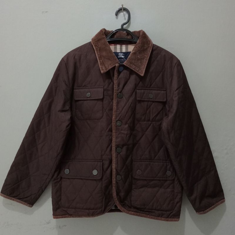 Burberry London Diamond Quilted Nova Check Jacket