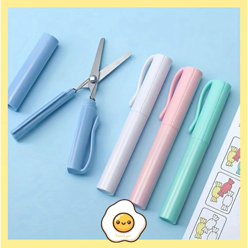

Gunting Lipat Mini Pen Portable Scissors Gunting Kertas Lipat Model Pulpen Gunting Saku Paper Cutter Lucu