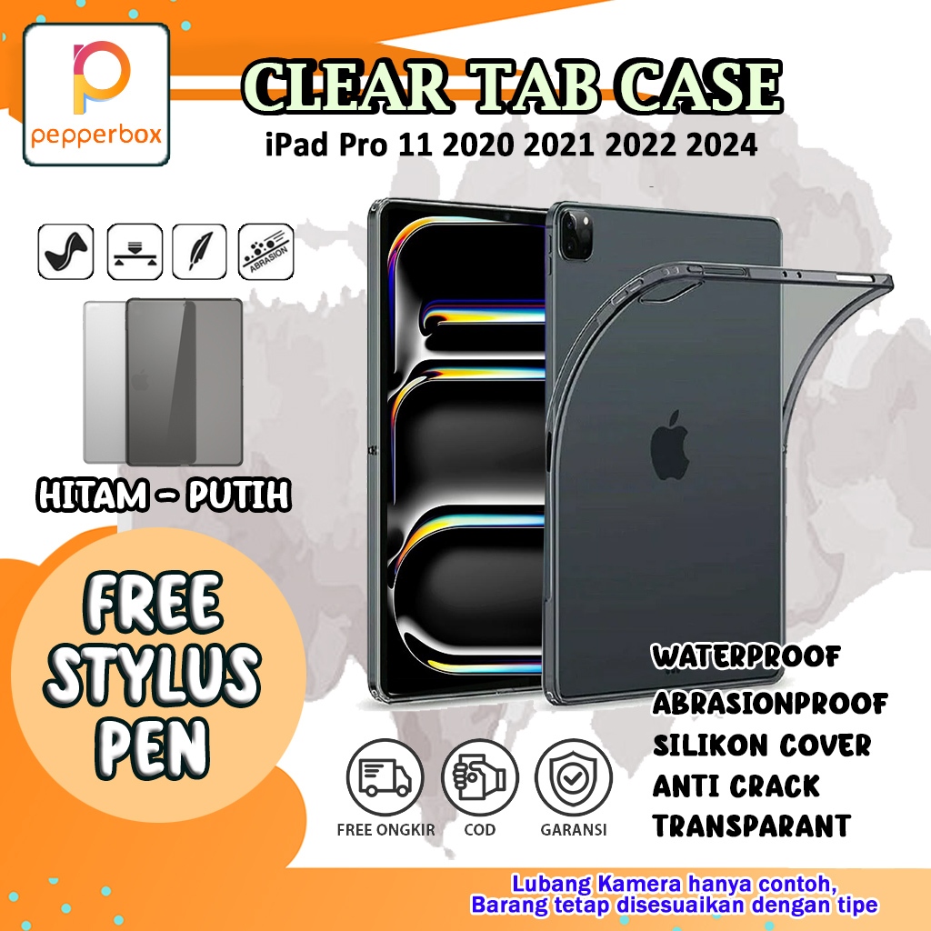 Softcase iPad Pro 11 2024 2022 2021 2020 M4 Anti Crack Premium Case Bening Anti Air Water Resistant 