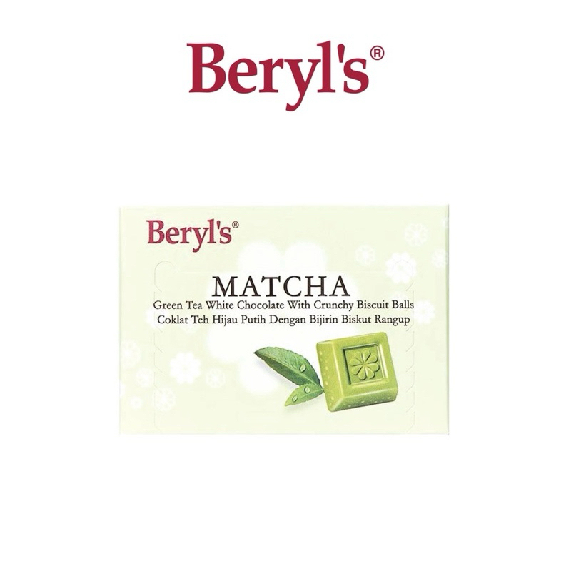 

Beryl's matcha greentea chocolate with crunchy malt puff (60 gram) ori malaysia halal 100%