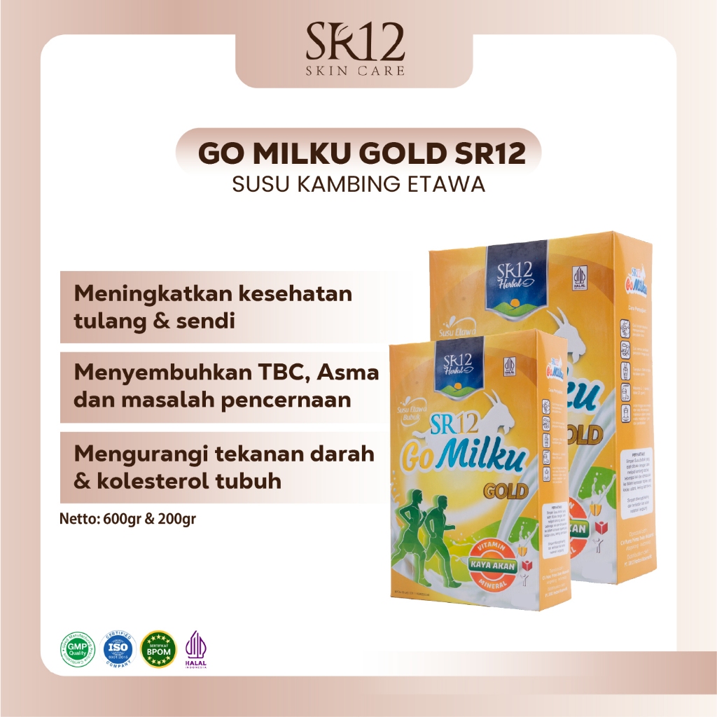 

Go Milku Gold SR12 Susu Kambing Etawa Dengan Kalsium Salmon Mencegah Osteoporosis