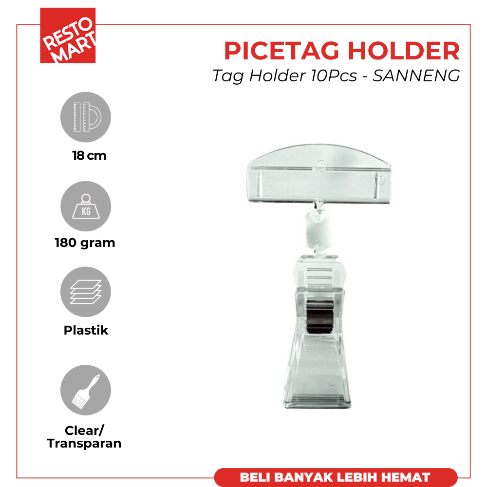 

Price tag holder / Sn85196 Tag Holder SANNENG Plastik (243904010)(F0)