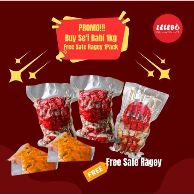 

Promo | Buy Sei Babi 1kg free Sate Babi Khas Manado 1 Pack